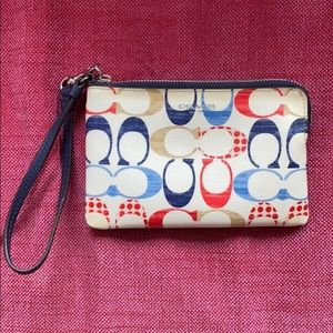 Coach wristlet (multicolor)
